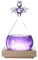 Cyrank Wetterglas, Wettervorhersage-Kristallflasche, Innovative Engel-Dekoration, Wettervorhersage-Glasflasche, Heimdekoration, Valentinstagsgeschenk(lila)