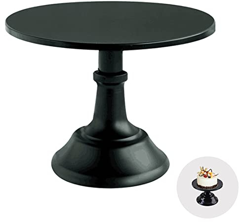 Syfunlv Presentoir Gateau sur Pied Rond en Métal, Multifonctionnel 2in1 Supports à Cupcakes, pour Gâteaux, Cupcakes et Plateau de Service, Idéal pour Mariages, Fêtes et Autres Événements, 20 * 12cm