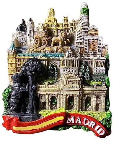 Madrid Spain Refrigerator Magnet Travel Souvenir 3D Fridge Decoration Magnetic Sticker Craft Collection