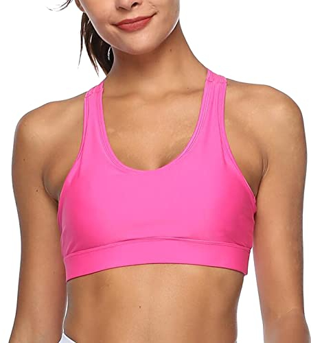 Rpporm Soft BH Damen Frauen-Fitness-schöner heißer reizvoller Yoga-BH-Rückseiten-Stecker-Handy-Taschen-Yoga-BH-Sport-BH Tank Tops Damen Mit Spitze