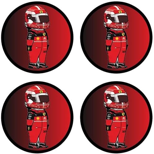 4 Adesivi Stickers Per Targa Auto Moto compatibile con Ferrari F1 TBS10