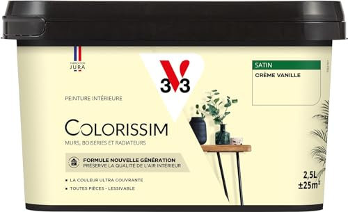 V33 Peinture multi-supports Colorissim® Crème vanille satin 2,5L