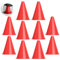 ktxaby 10 Stück Trainingskegel für Fußball, 18 cm Fußballkegel, Verkehrsmarkierungskegel, Aktivitätskegel für Kinder, Fußball, Spiele, Sport, Hundetraining (Rot)