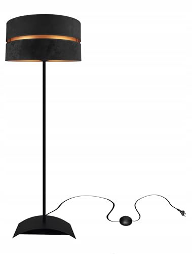 Stehlampe Wohnzimmer Gold Stehleuchte Standleuchte Design Modern E27 Fassung Leselampe Max. 60W Wohnzimmerlampe Bettlampe TAD40-P