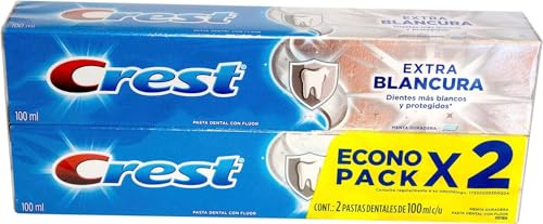 Crest Zahnpasta, extra weiß, 2 x 100 ml, 2 x 100 ml