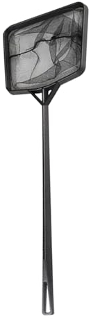 bephible Easy to Carry Pool Skimmer Mini Net Fine Mesh Solid Plastic Frame Portable Large Capacity Heavy Duty Leaf Debris Cleaning Black