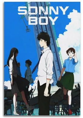 szzmyo Sonny Boy Anime-Poster, dekoratives Gemälde, modernes ästhetisches Leinwand-Poster, Schlafzimmer-Kunst, Wohnzimmer, Dekoration, Poster, 50 x 75 cm, ungerahmter Stil