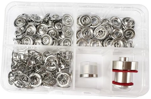 RERI Druckknöpfe und Adapter fur 9.5mm Metal Druckknöpfe