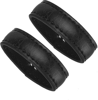 MACBORO Gürtelschlaufenhalter aus Leder für 35 mm breiten Herrengürtel, 2/4 Stück, 2 Schwarz, 35mm