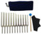 BOLAXHCA Stimmgabel-Set, 11 Stimmgabeln für Heilung, Klangtherapie, mit Silikonhammer, Reinigungstuch und Tasche Musikinstrumentenzubehör