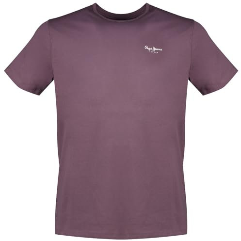 Pepe Jeans Original Basic 3n T-Shirt, Viola Melanzana, M Uomo