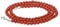 Lebensquelle Plus Edelstein Kugelkette + 925 Silber Verschluss | Ø 4mm Kugeln Karabinerverschluss 45cm lang | Hochwertige Kette (Jaspis, rot)