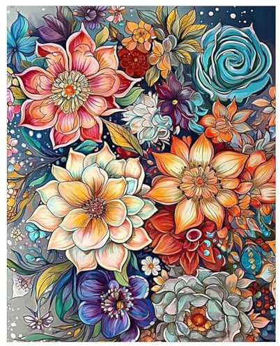 Daisen Art Succulent Peinture Par Numero Adulte, Peinture Numero Adulte, Peinture Acrylique pour Adultes Peinture Numero Avec Peintures et Pinceaux Succulent 40×50cm