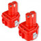 2x 1220 12V 4.8Ah Ni-MH Battery Replacement for Makita 12V Battery PA12 1220 1222 1233 1234 1235 192696-2 192698-8 192698-A 193138-9 193157-5 Replacement for Makita Battery（2packs）