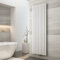 EMKE Radiateur Ovale Petit 1800x600mm, Radiateur Vertical Double Épaisseur, Design à Tubes, Raccordement Central, Chauffage Blanc 2175W