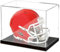 Mini-Helm-Vitrine, transparentes Acryl, 1/2 Fußball-Baseballhelm-Vitrine, UV-Schutz, Erinnerungsstückhalter, ideal für Sport-Sammelstücke