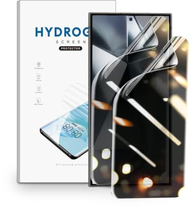 nvskvd Privacidad Película de Hidrogel para Samsung Galaxy S24 Ultra，2 Piezas Anti-Espía Protector de Pantalla TPU Flexible Protector de Pantalla [no Vidrio Templado]