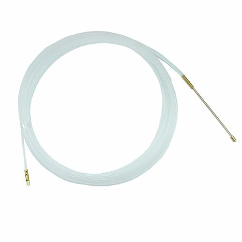 Passe-fil en nylon à double anneau de 25 m, parfait pour passer des câbles dans les installations électriques et pour réaliser des projets de bricolage.