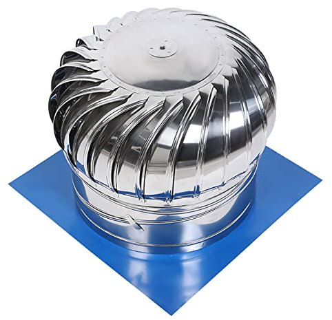 NZPOST Sombrerete de Chimenea de Acero Inoxidable, Giratorio, Anti-Corrientes, Multiusos (150 mm)