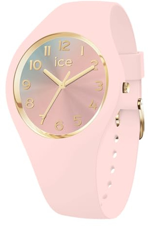 ICE-WATCH - Ice Sunset Soft pink - Rosa Damenuhr mit Silikonarmband - 024988 (Small 34mm)