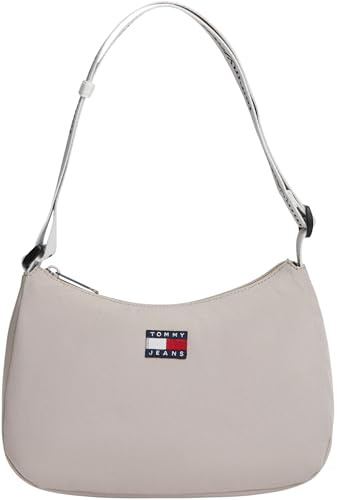 Tommy Jeans Damen Handtasche Daily Shoulder mit Reißverschluss, Beige (Stone), Einheitsgröße