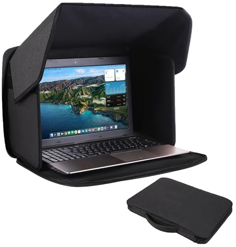SYXLS Laptopzelt, Sonnenschutz wasserabweisende Laptoptasche mit Blendschutz, 12-14 Zoll Laptop, Laptop Sonnenschutz für Arbeiten im Freien, für das Arbeiten im Freien Faltbar Sichtschutzhaube