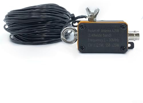 Broadband Shortwave Antenna for 1 30MHz, Portable and Lightweight with Carrying Bag, Suited for Amateur Radio