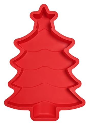 Christmas Tree Cake Mould – Heat Resistant Food for Parties – Christmas Tree Shape Cake Tin | For Mousse Candy Erasers Jelly Soap Biscuits Dessert