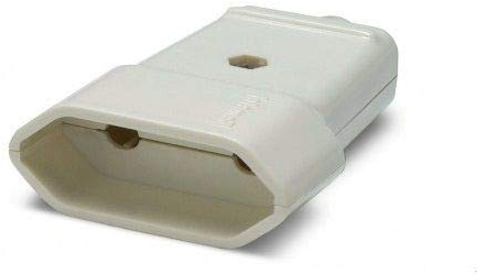 CABLEPELADO Spina Bipolare | Spina Bipolare Dritto | Senza TT | Contatti in ottone nichelato | 10A | 250V | IP20 | Bianco | Femmina