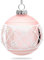 SIKORA Highlights 4er Set ausgefallene Christbaumkugeln aus Glas Rosa besondere Weihnachtskugel Christbaumschmuck, Farbe | Modell:Modell Wien rosa, Höhe in cm:8 cm