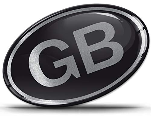 Biomar Labs® 1 x Aufkleber 3D Gel Silikon Großbritannien GB Great Britain England UK Flagge Silber Sticker Autoaufkleber Motorrad Fahrrad Fenster Scooter KS 181