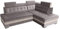 Robin Paris Ecksofa mit Schlaffunktion Bettkasten 5 Verstellbare Kopfstützen Sofa L-Form Schlafsofa Freistehende Eckcouch Schlafcouch Wohnzimmermöbel Wohnlandschaft Rechts Silber Creme