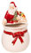 Wichtelstube-Kollektion Süßigkeiten Schale mit Weihnachtsmann Candy Bowl Weihnachten Deko