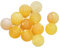 Perlin Edelstein Perlen 4mm Achat Stein Matt Set Kugel Naturstein Frosted Achatperle Halbedelstein Edelsteine Perle mit Loch zum auffädeln Schmuckperlen (Gelb)