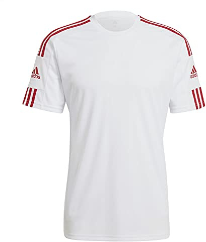 adidas Herren Squadra 21 Jersey, White / Team Power Red, XL
