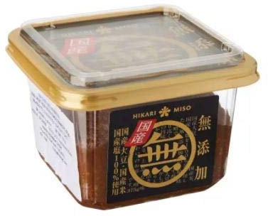 Kirei Hikari Additive Free Miso Domestic 375g – Chunky, Country Side Style Medio Pasta di miso dolce dal sapore ricco, ideale per tutti i tipi di piatti, tra cui zuppa di miso e condimenti