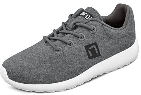 Nanga Wool Sneaker Men - Leichte Merino Woll-Sneaker für Freizeit, Sport & Arbeit, Atmungsaktive Herren Schuhe mit Wechsel-Fußbett