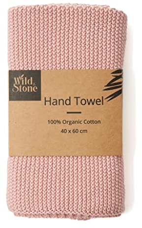 Wild & Stone | Handtuch aus Bio-Baumwolle, Küchentuch | Perfekt für rund ums Haus | Öko-Handtücher (Rose)