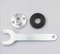 Angle Grinder Flange Wrench Spanner Metal Lock Nut Kit Compatible with Dewalt Milwaukee 193465-4 Bosch Black & Decker Ryobi 5 5/8-11
