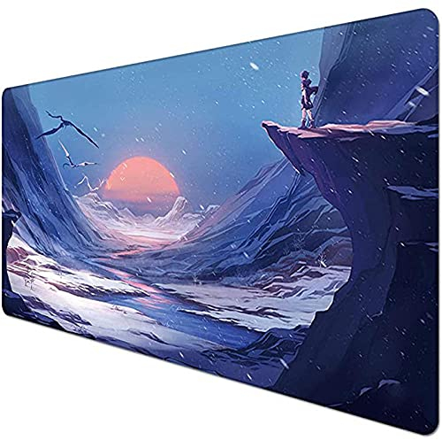 Mauspad Moon Moon Moon Landscape Rubber Mats Large Rubber Speed ​​XL Mouse Pad Keyboard Lock Board Mat for Computer-300X800X2Mm 2.