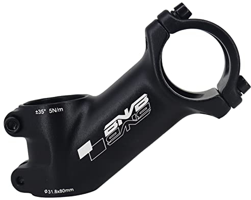 PLATTBK Fahrrad Vorbau 31,8 mm 35Degree,Aluminiumlegierung Lenkervorbau für Mountainbike,Rennrad, BMX, MTB, Radfahren(80MM)