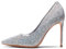 GENSHUO Décolleté a Spillo con Strass Argento Donna, Scarpe con Tacco a Punta Glitterate 10cm, Sexy Tacchi Alti a Punta Chiusa per Eventi Serali, Matrimonio High Heels Scintillante 40EU