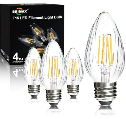BRIMAX F15 4W LED Porch Light Bulb Outdoor,Equivalent 40W Incandescent Bulb