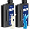 JAYO 3D Drucker Harz, 405nm UV Standard Fast Curing Photopolymer Resin für 4K/6K/8K LCD DLP SLA 3D Drucker, Hohe Präzision, Geringe Schrumpfung, Klares+Klares Blau, 1000g, 2 Pcs