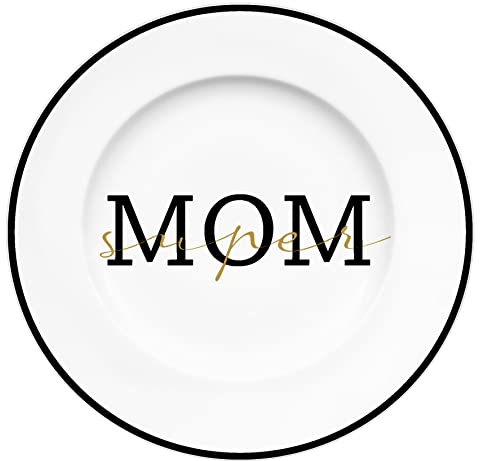 GEDALABELS Teller Super Mom Fakegold 21cm