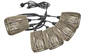 PR Home of Scandinavia Outdoor Lichterkette Saigon grau 18 cm (5 St)