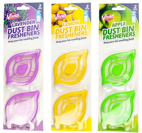 Buystarget 6 x Bin Freshener Smelling FRESH Dustbins Swing Pedal Air Fragrance Scent UK