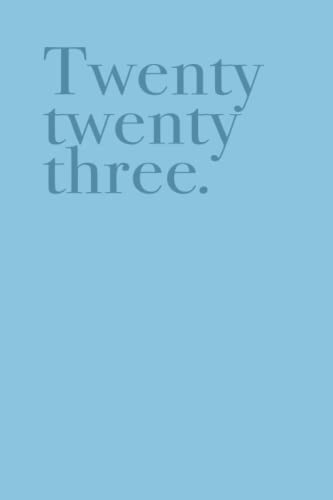 Twenty Twenty Three Studienplaner 2023: Uni- und Studienplaner 2023/2024 undatiert A5 Terminplaner Kalender Organizer Bullet Journal Planner Goal ... Semester (161 Seiten, Summer Breeze blau)
