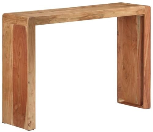 vidaXL Table Console, Bout de Canapé, Table d'Appoint, Meuble de Salon Salle de Séjour Entrée Couloir, Marron Bois d'Acajou Massif