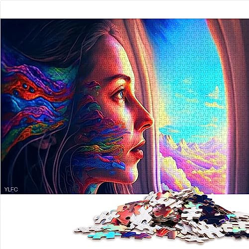 Puzzles für Erwachsene, Rainbow Spirit, 1000 Teile, Holzpuzzle für Erwachsene und Kinder, für Familienspaß, Größe: 50x75 cm